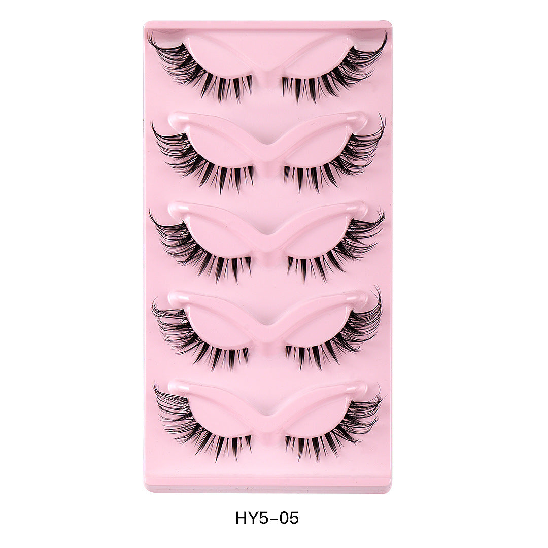Invisible Band Lashes - 5-Pair Set
