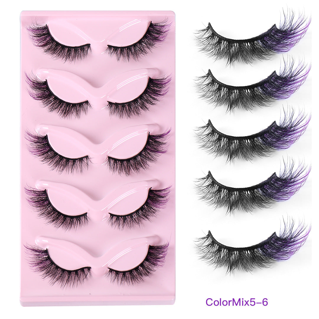 Color Pop Fox Eye Lashes - 5-Pair Set