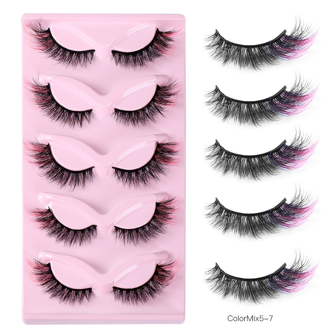 Color Pop Fox Eye Lashes - 5-Pair Set