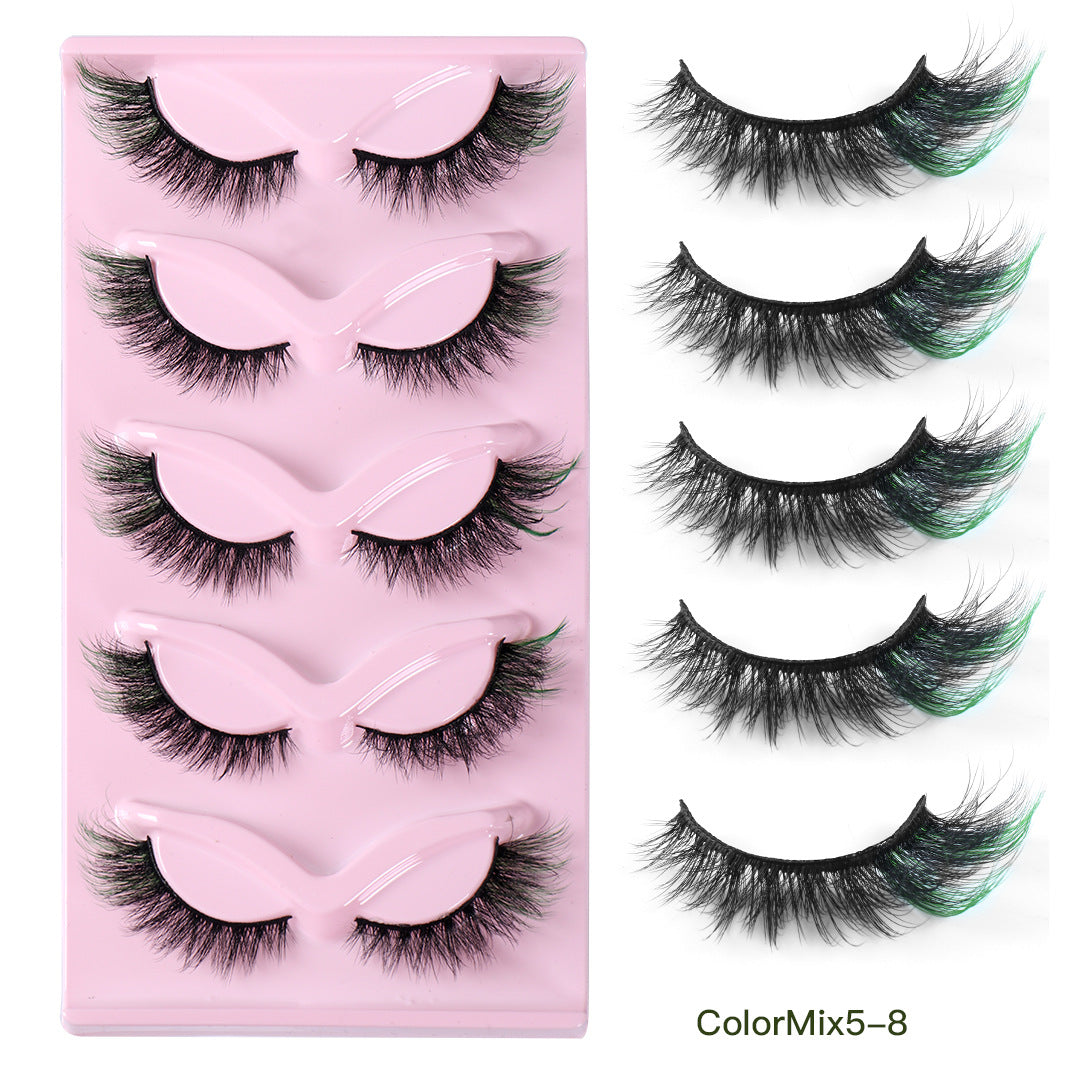 Color Pop Fox Eye Lashes - 5-Pair Set