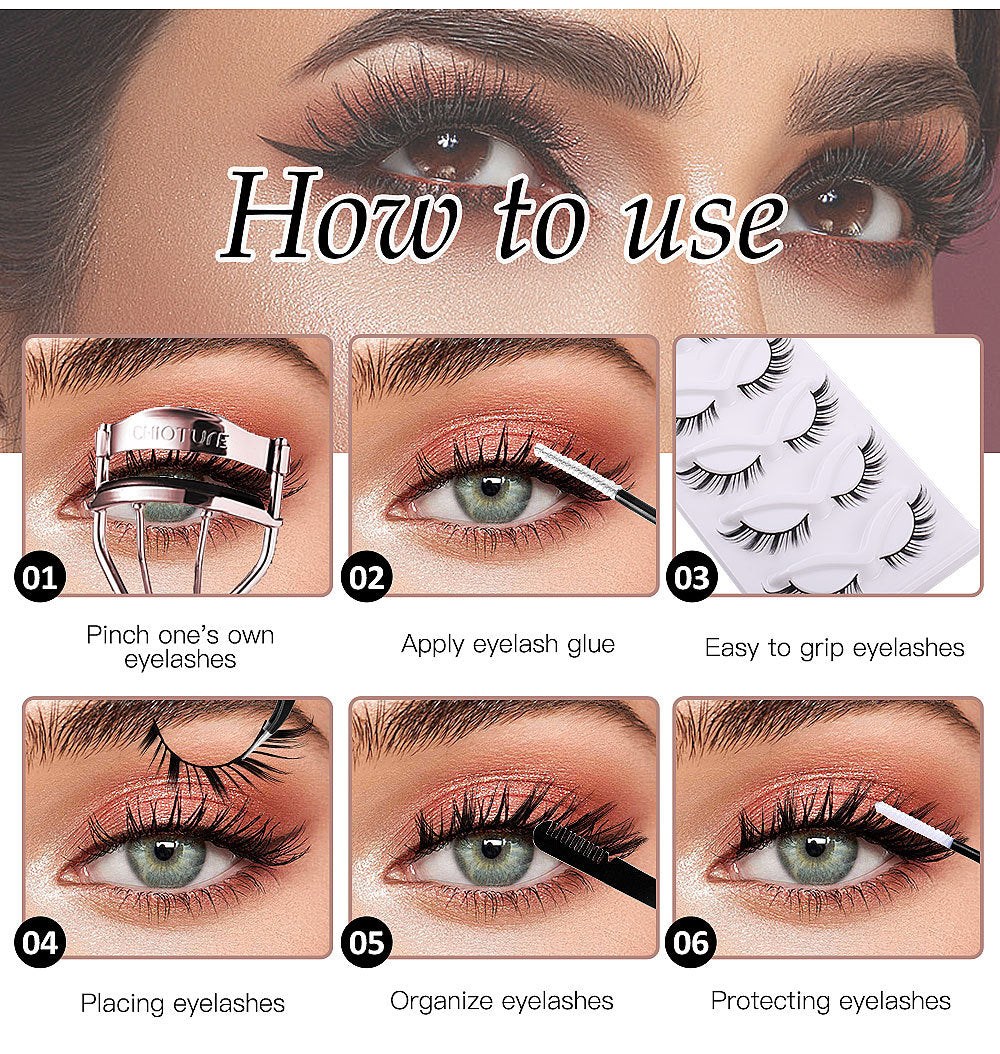 3D Angled Lashes 5 Pairs