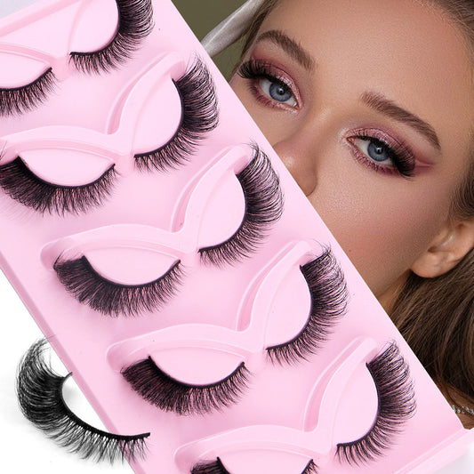 5-Pair Pack: Lengthened & Volumized Eyelashes with Extended Outer Corners