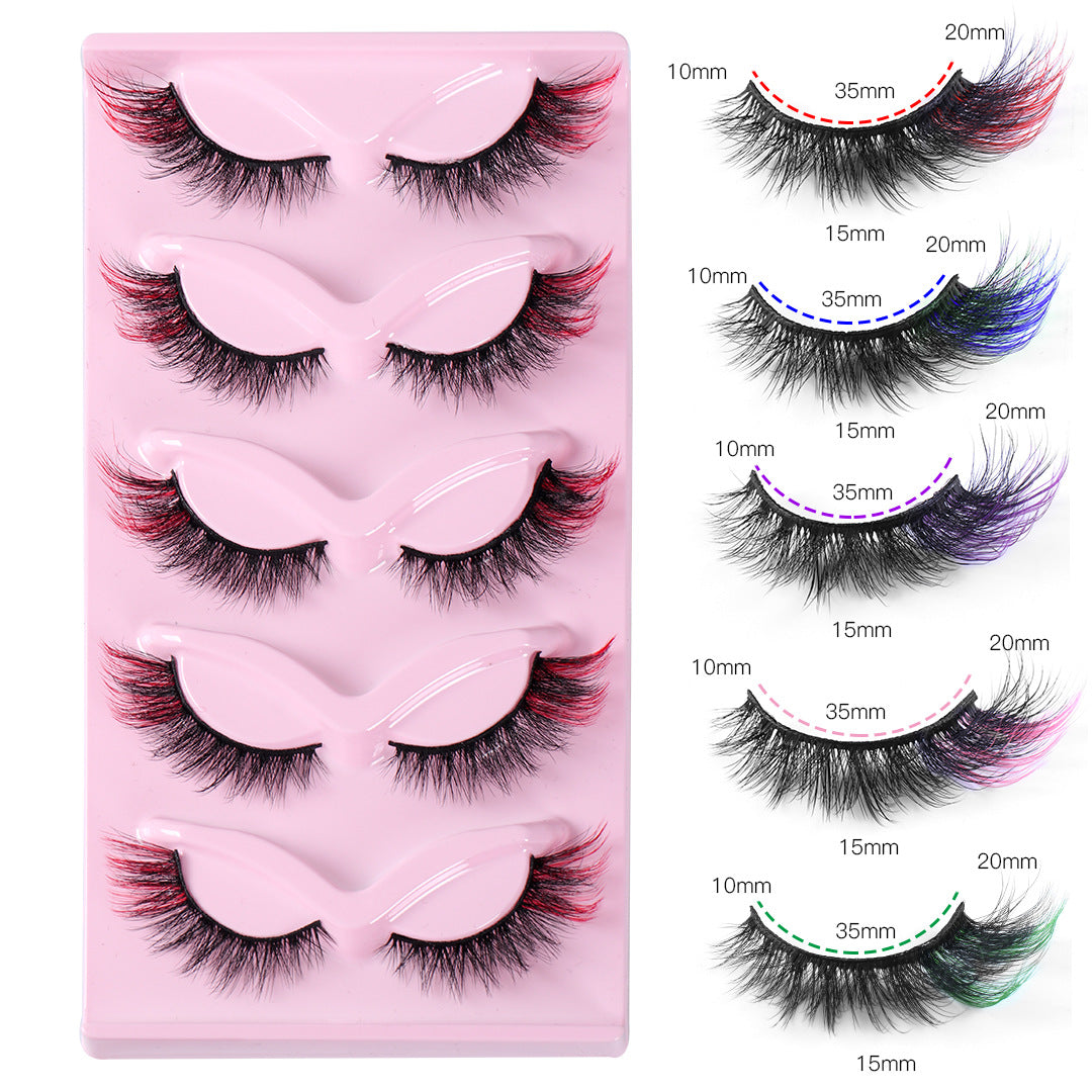 Color Pop Fox Eye Lashes - 5-Pair Set