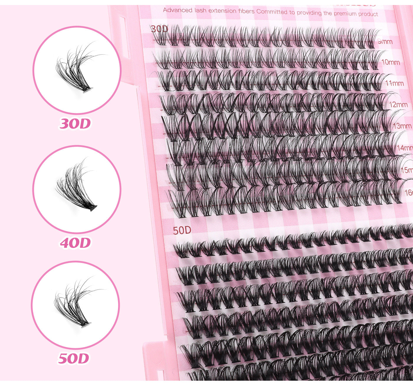 DIY Cluster Lashes - Bulk 640 Pcs Set