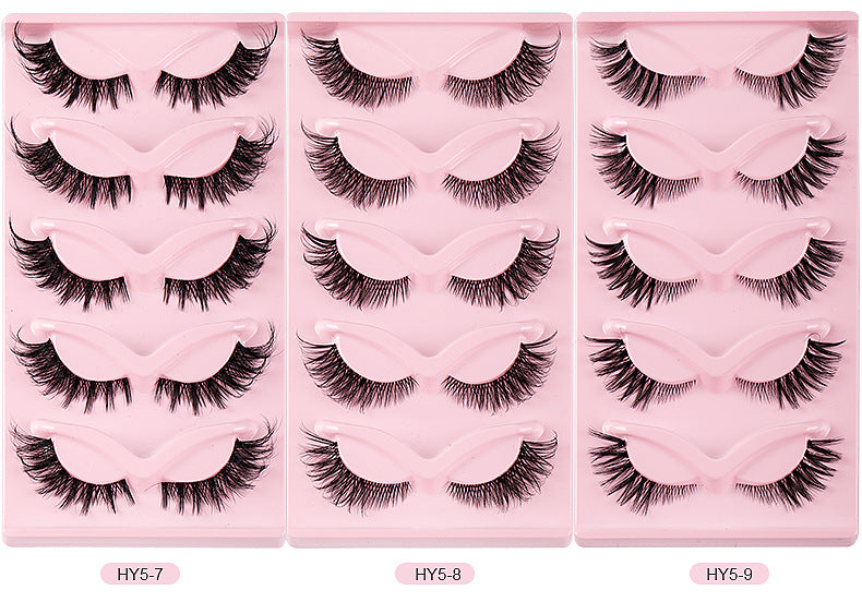 Invisible Band Lashes - 5-Pair Set