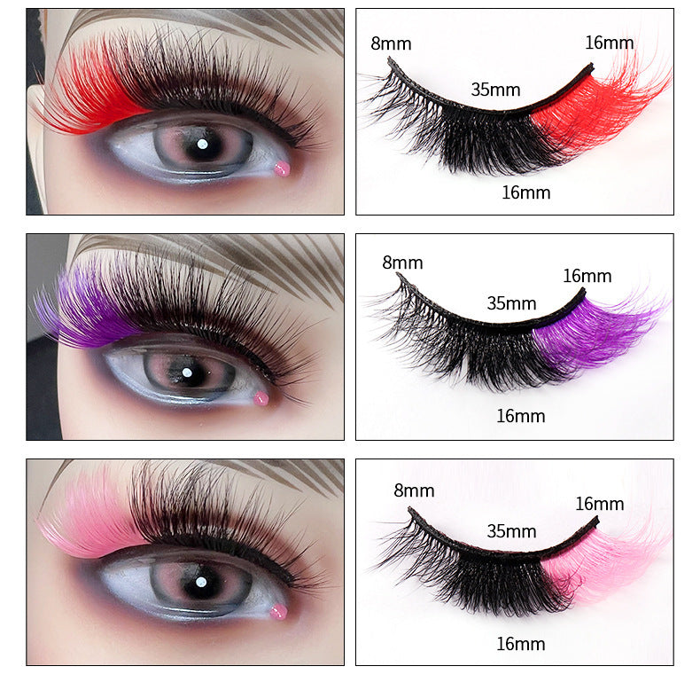 8D Mink Lashes - Fluffy & Colorful