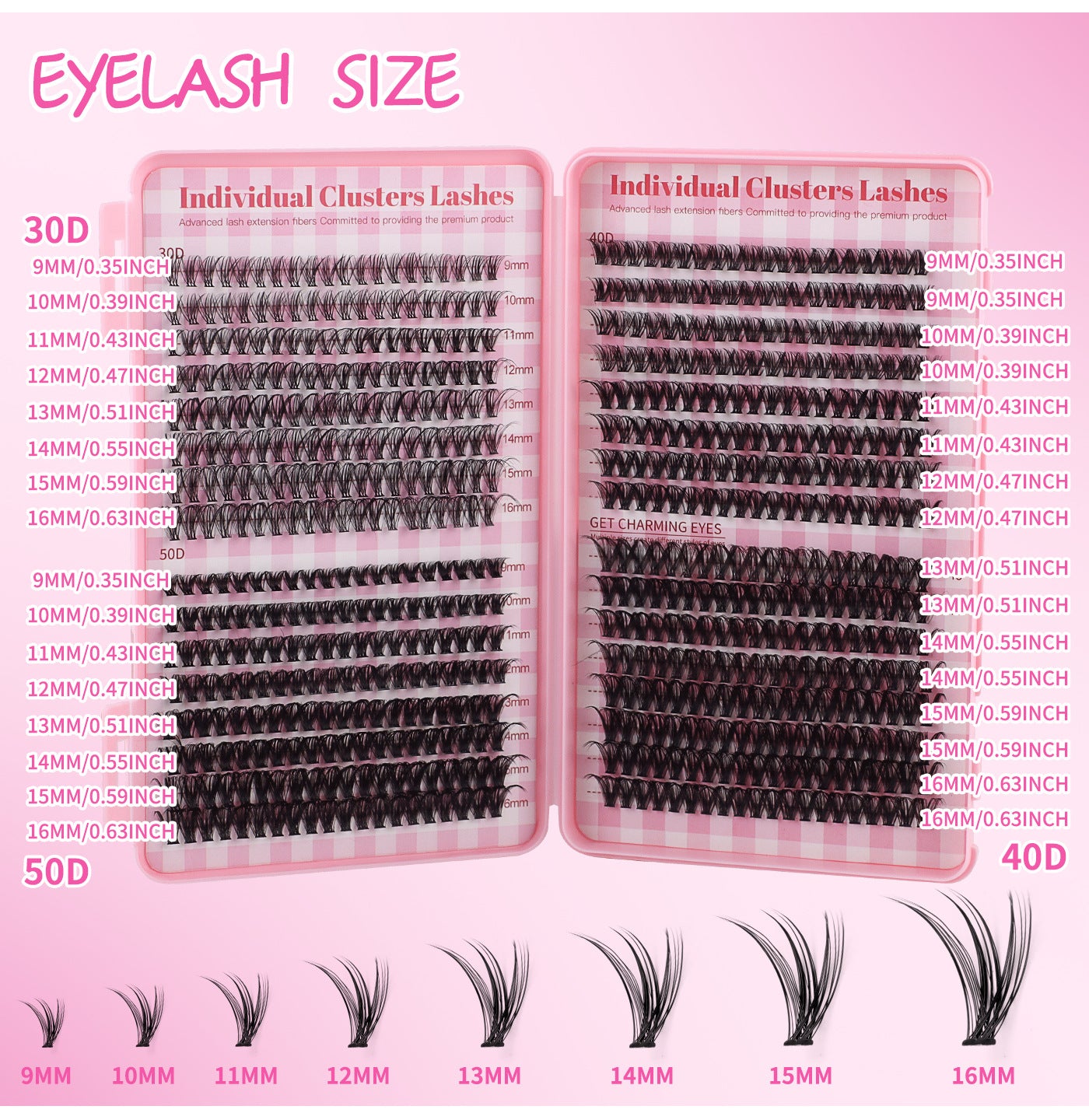 DIY Cluster Lashes - Bulk 640 Pcs Set