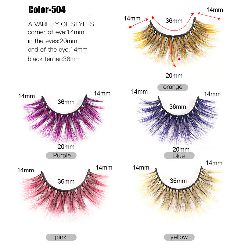 Color Volume & Length Faux Mink Lashes