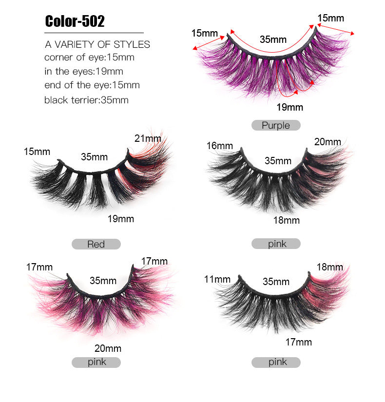 Color Volume & Length Faux Mink Lashes