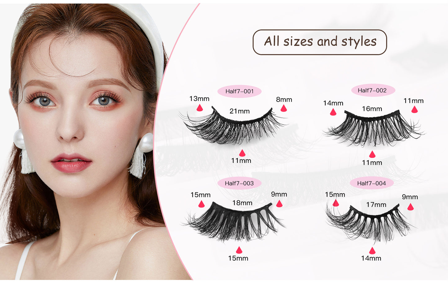 Half Lash Fox Eye Set