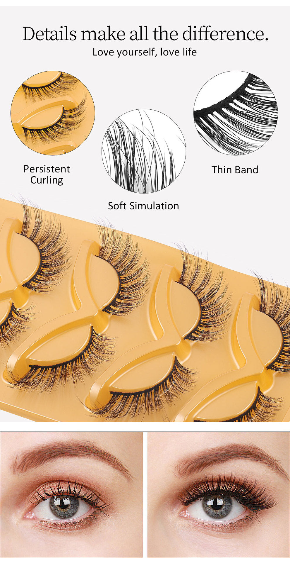 3D Stacked Effect Lashes