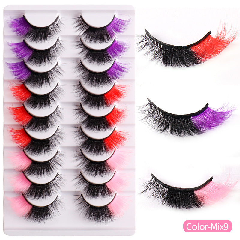8D Mink Lashes - Fluffy & Colorful