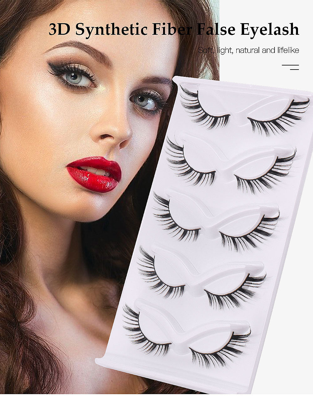 3D Angled Lashes 5 Pairs