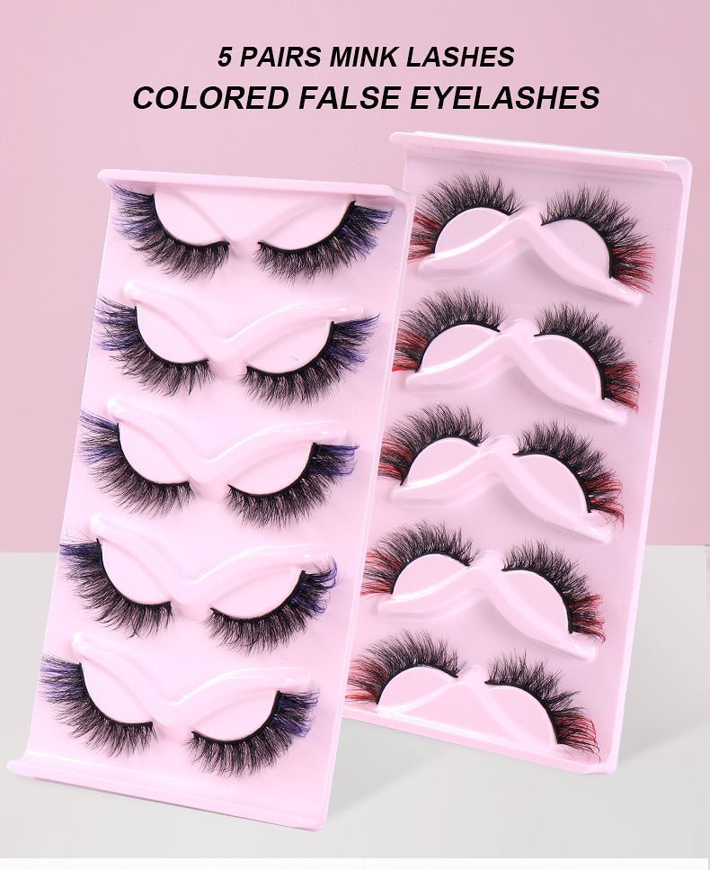 Color Pop Fox Eye Lashes - 5-Pair Set
