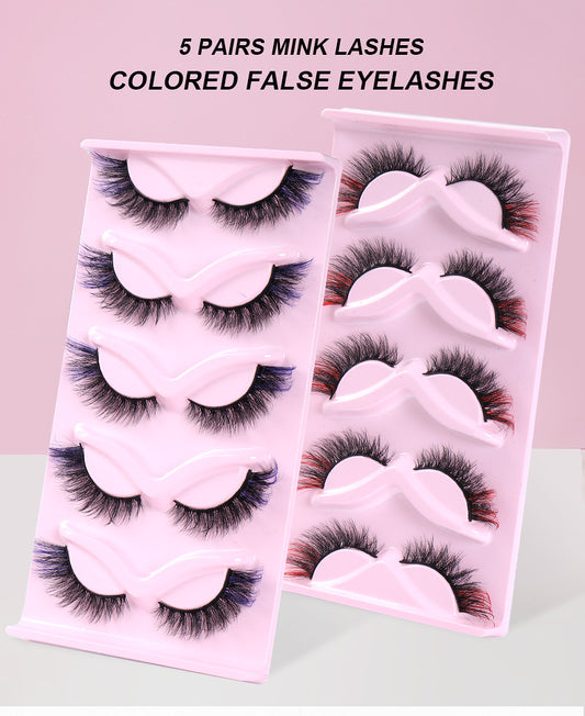 Color Pop Fox Eye Lashes - 5-Pair Set