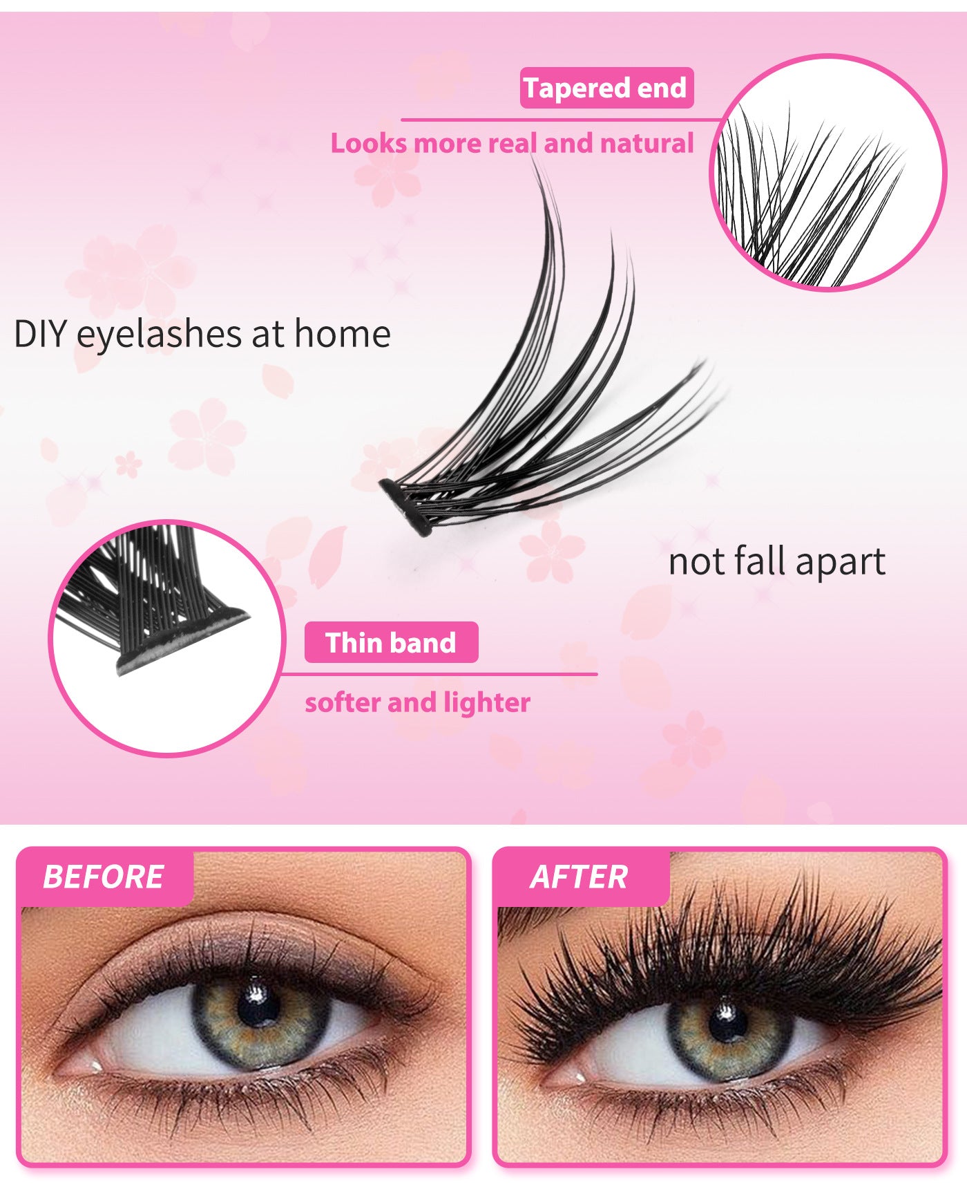 DIY Cluster Lashes - Bulk 640 Pcs Set