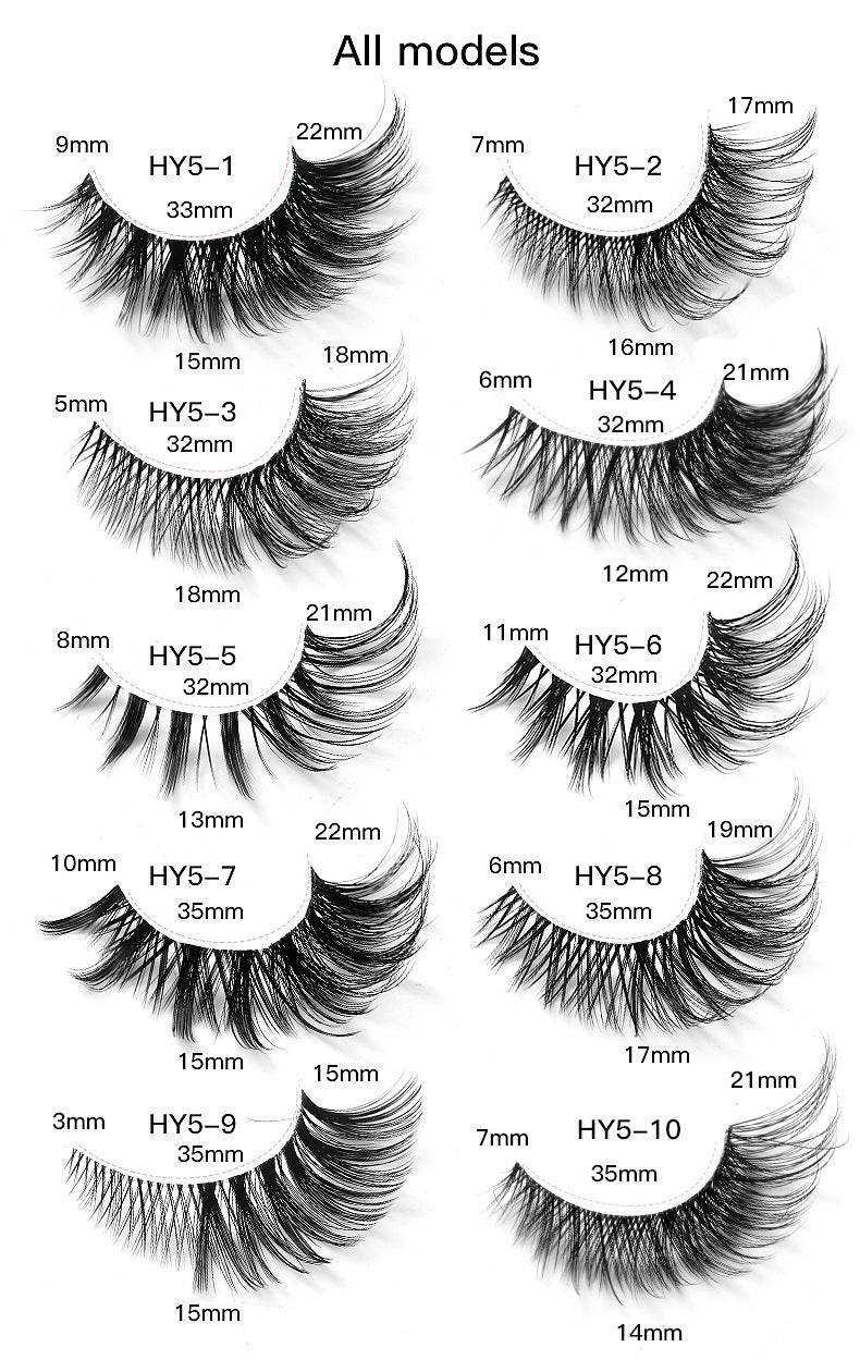 Invisible Band Lashes - 5-Pair Set