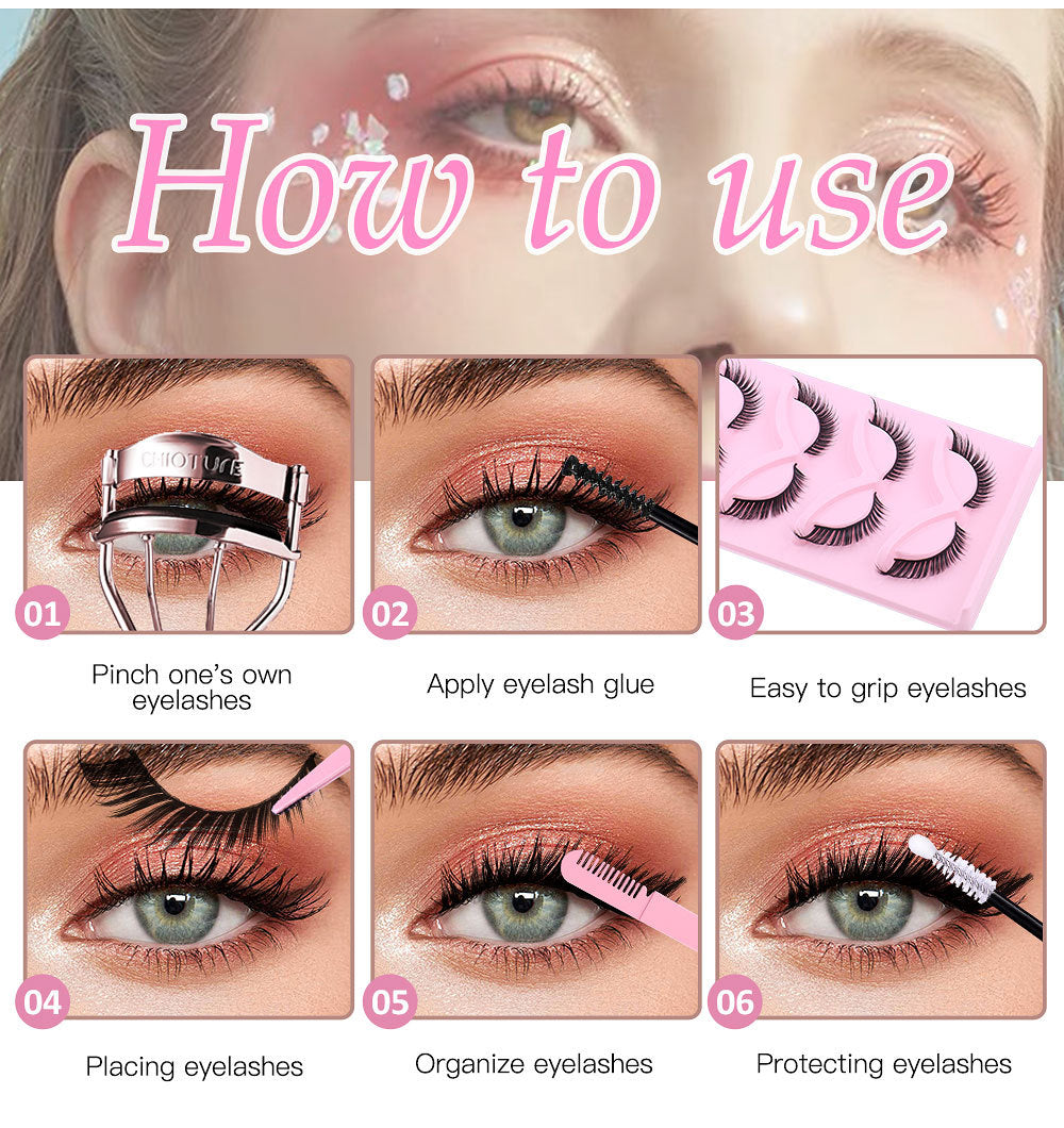 3D Fiber Simulation Eyelashes