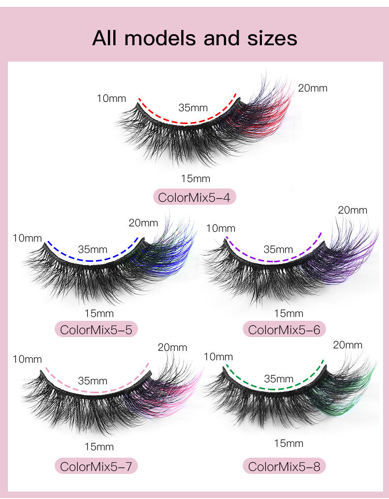 Color Pop Fox Eye Lashes - 5-Pair Set