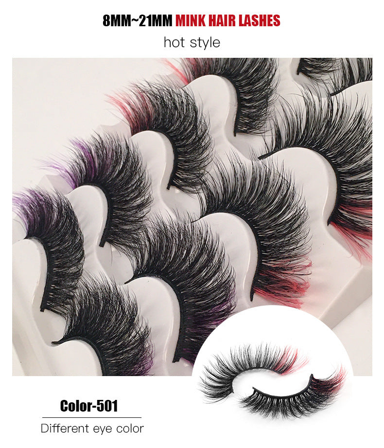 Color Volume & Length Faux Mink Lashes