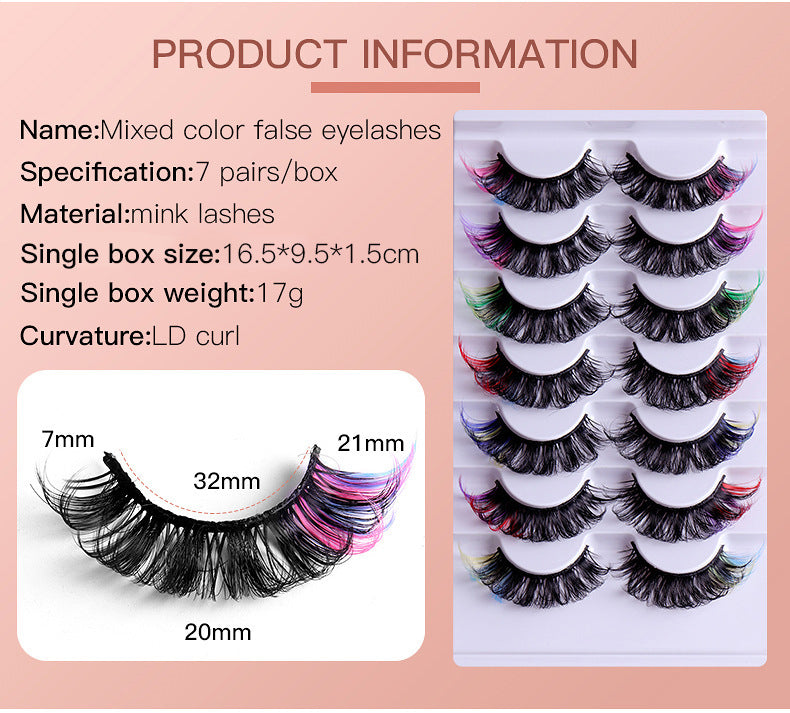 Colormink Lashes - 7-Pack
